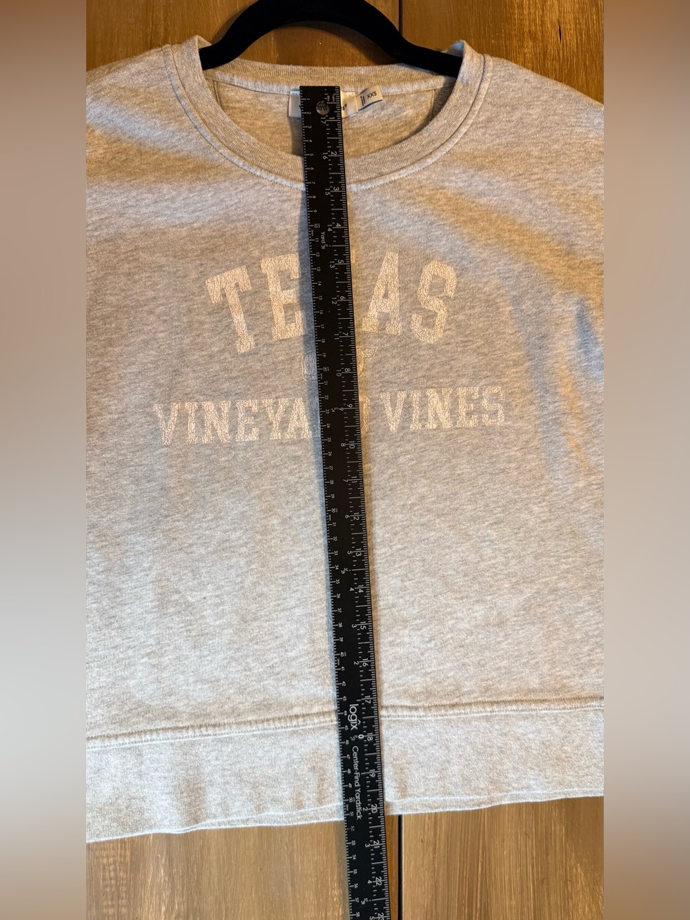 Vineyard Vines Texas Distressed Graphic Crewneck Sweatshirt Gray Preppy - Picture 8 of 9
